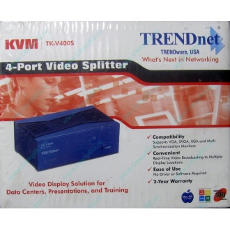 Видеосплиттер TRENDnet KVM TK-V400S (4-Port) в Норильске, разветвитель видеосигнала TRENDnet KVM TK-V400S (Норильск)