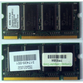 Модуль памяти 256MB DDR Memory SODIMM в Норильске, DDR266 (PC2100) в Норильске, CL2 в Норильске, 200-pin в Норильске, p/n: 317435-001 (для ноутбуков Compaq Evo/Presario) - Норильск