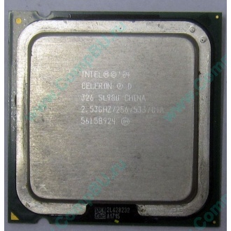 Процессор Intel Celeron D 326 (2.53GHz /256kb /533MHz) SL98U s.775 (Норильск)