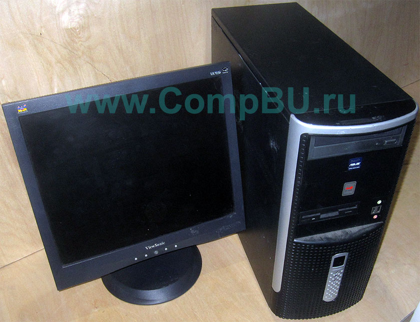 Комплект: одноядерный компьютер Intel Pentium-4 с 1Гб памяти и 17 дюймовый ЖК монитор (Норильск)